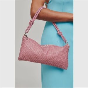 Pink sparkle evening, bag,